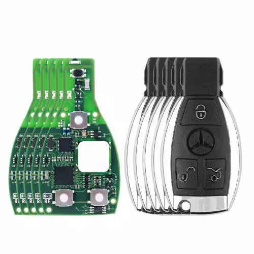 10pcs CG MB 08 バージョン 2005-2010 年からメルセデス W164 W221 W216 のためのシェルが付いている Keyless Go Key 2-in-1 315MHz/433MHz 10の無料トークンを得て下さい