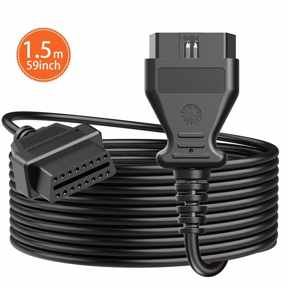1.5m 16Pin OBD2 OBDII ケーブル男性から女性の延長ケーブル OBD2 ケーブルコネクタ車の診断アダプター
