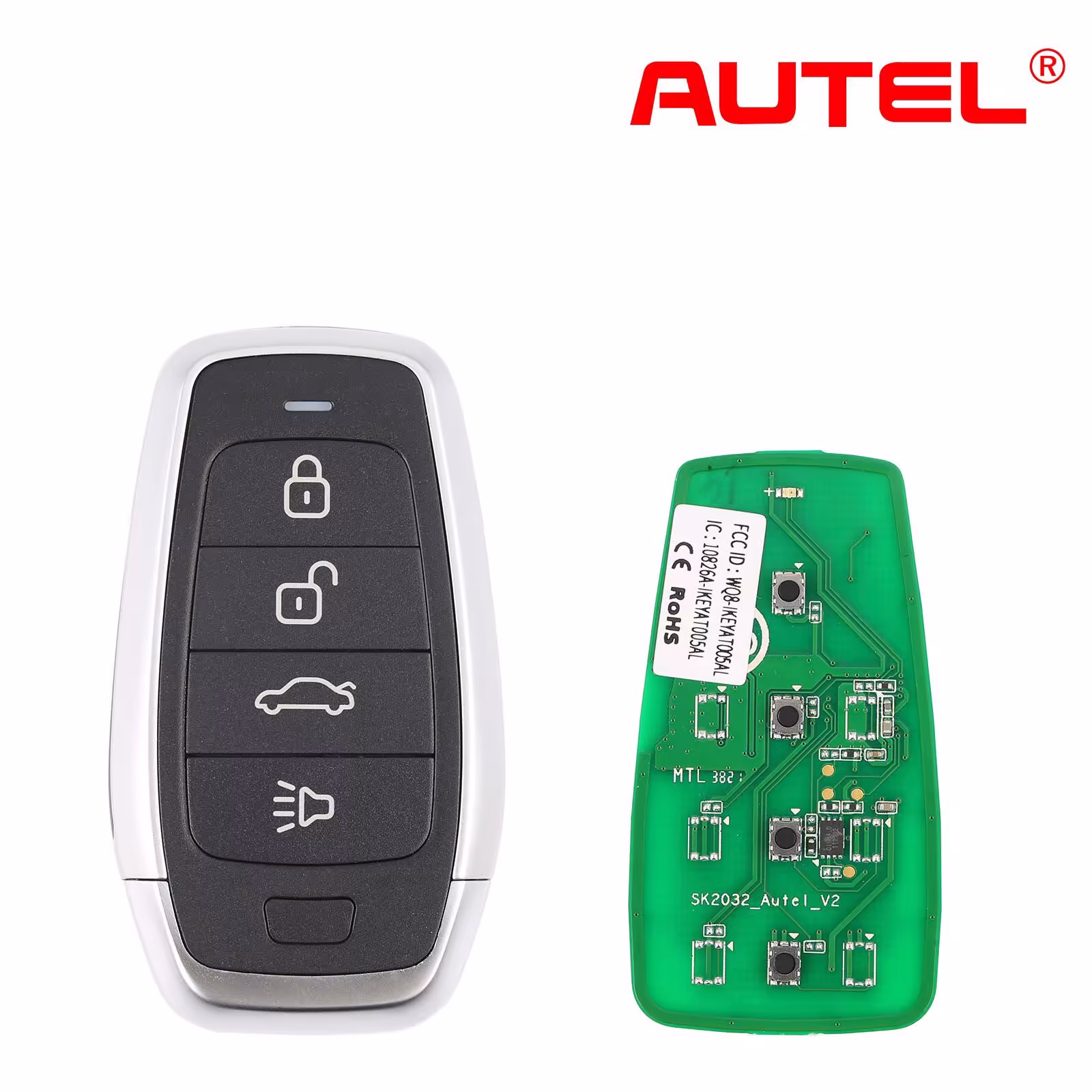 AUTEL IKEYAT004CL 4つのボタン独立した普遍的なスマートキー 5pcs/lot