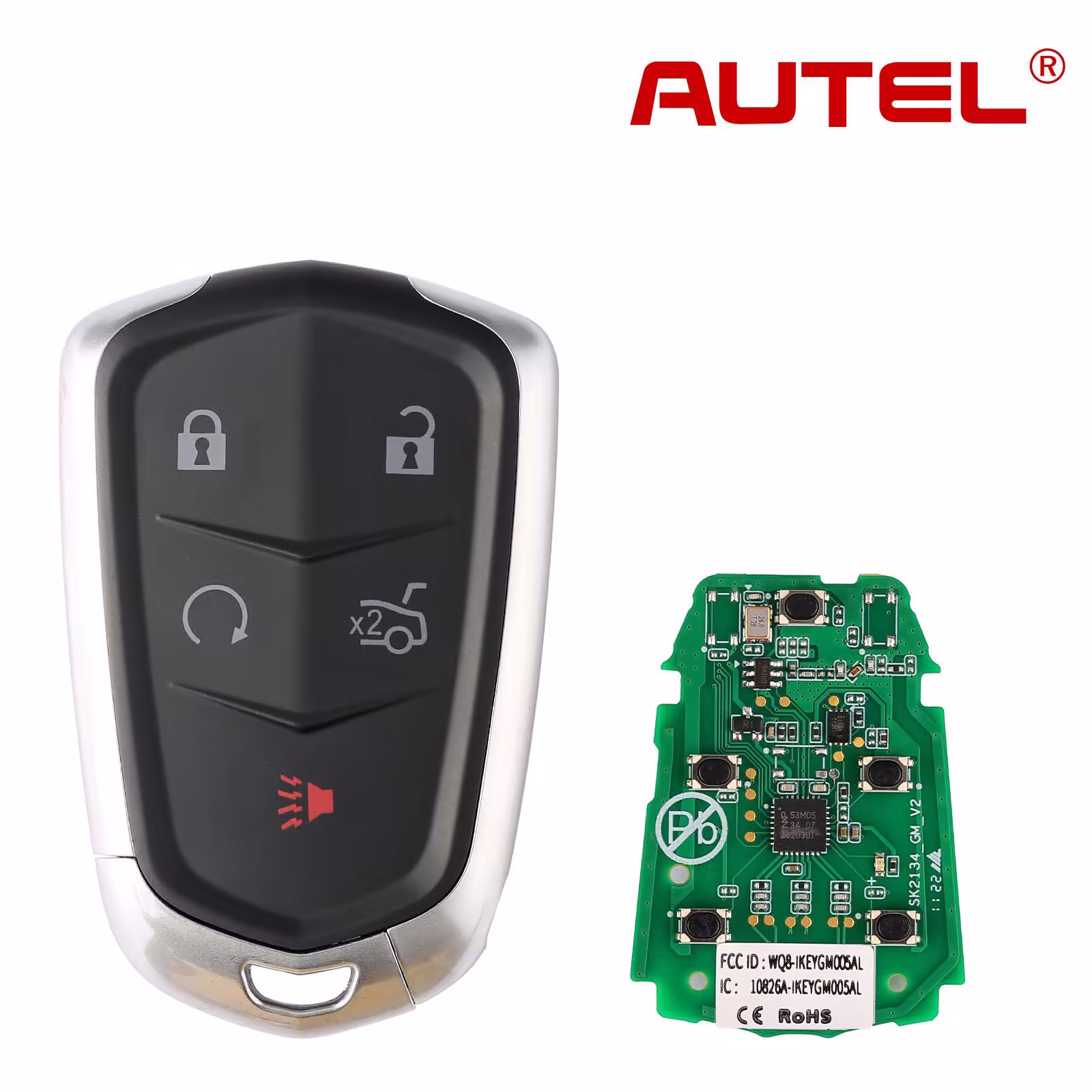 AUTEL IKEYGM005AL GM カディラック 5 ボタン ユニバーサル スマート キー 5pcs/lot