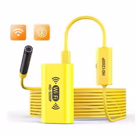 F130 WIFI Endoscope Camera 8mm Lens 8 LEDs HD1200P IP67 Waterproof Wireless Industrial Inspection Borescope for PC Android IOS