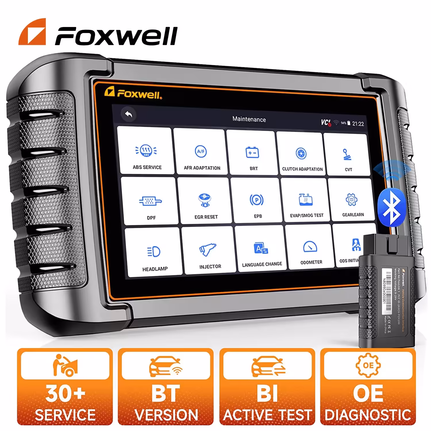 FOXWELL NT809BT OBD2 Bluetooth 自動車スキャナーすべてのシステム BiDirectional スキャンツール 30+ リセット OBD2 コード リーダー診断ツール