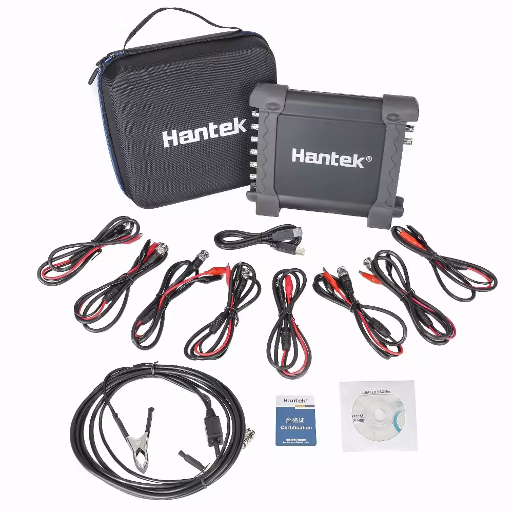 自動点火プローブのHantek 1008c自動オシロスコープ/DAQ/プログラム可能な発電機ハンドヘルド8チャンネルUSBオシロスコープ