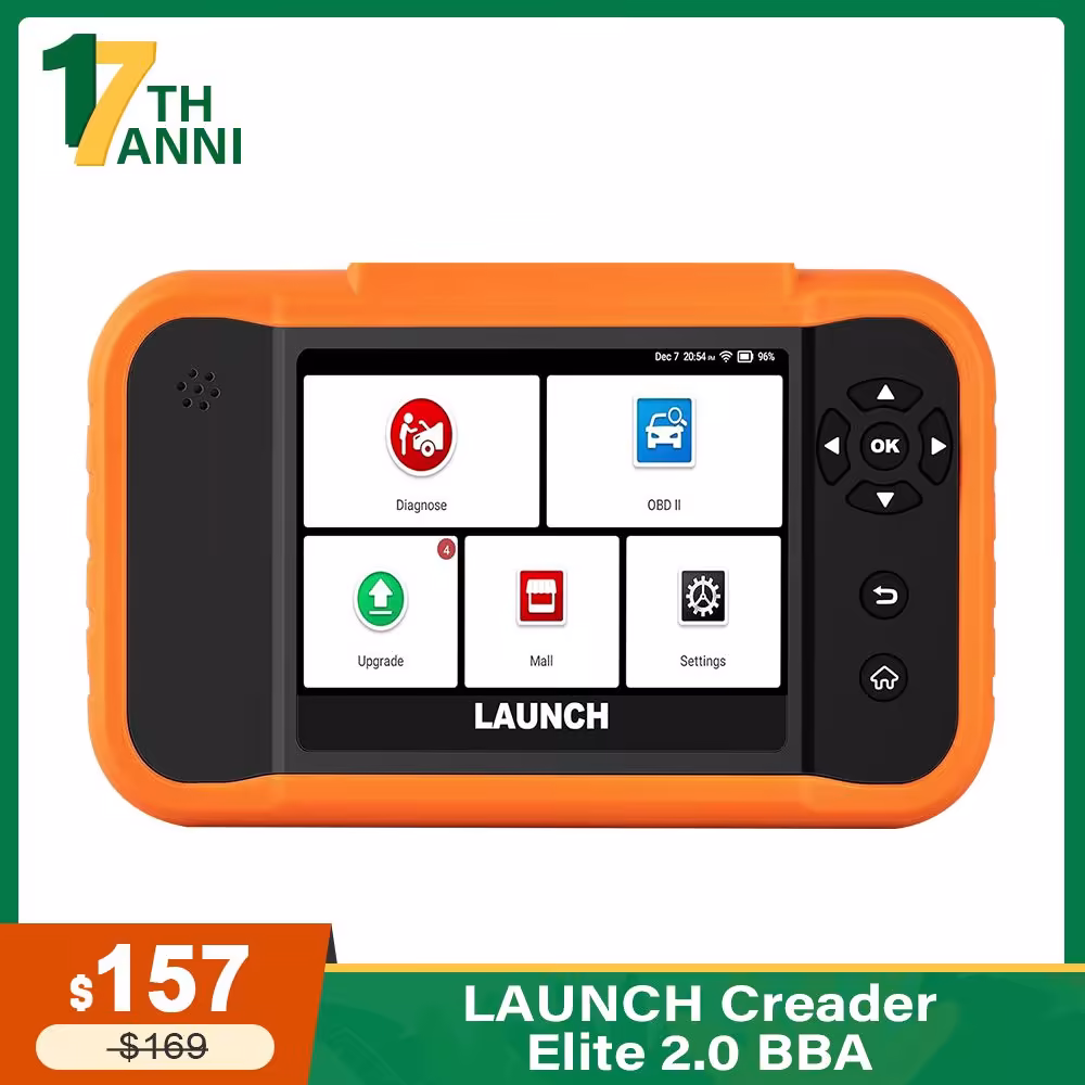 2025 LAUNCH Creader Elite 2.0 BBA Bi-Directional OBD2 Scanner for BMW,Mercedes-Benz,Volkswagen VW Audi V.A.G Group, Full System with Full Functions