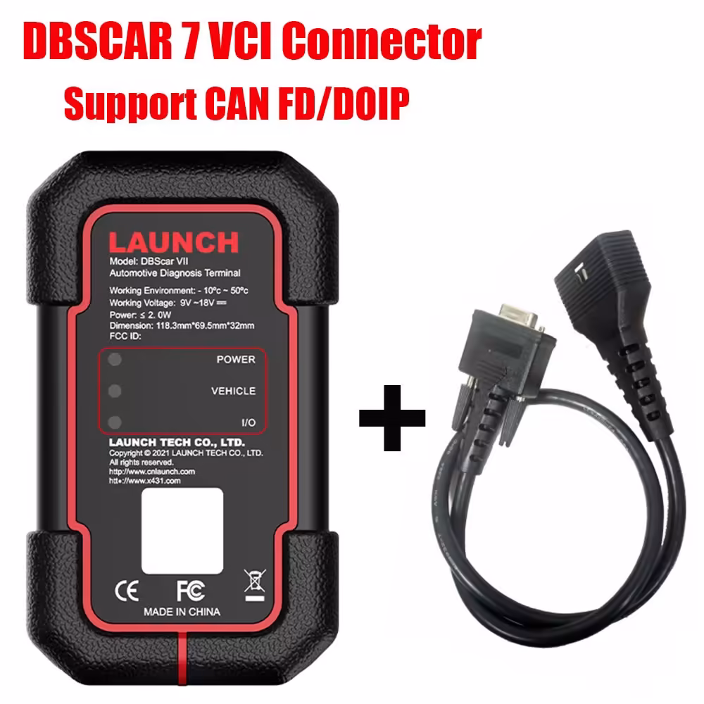 100%新しい発射DBScar VII BluetoothコネクタDBSCAR 7はGOLODBSCAR 5のような発射X431 VとのCANFD DOIPの仕事をサポートします