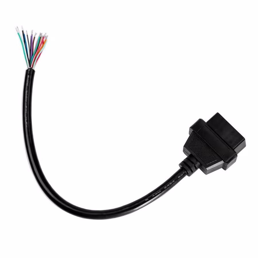 OBDケーブルを開くOBD2 16pinの女性コネクタ