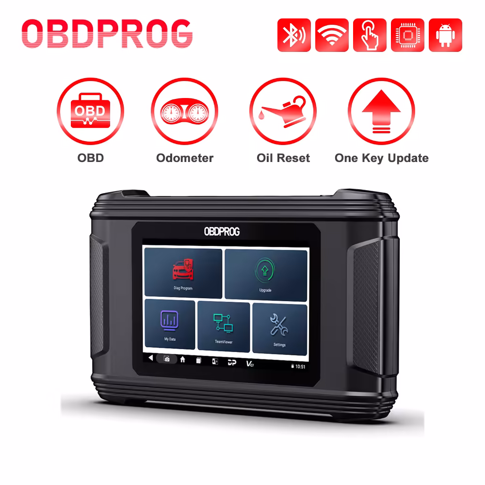OBDPROGの医師M500の基本版の専門の距離計の修正ツールのクラスターの校正OBD2車の診断ツールのクラスターのオイルのリセットの調整