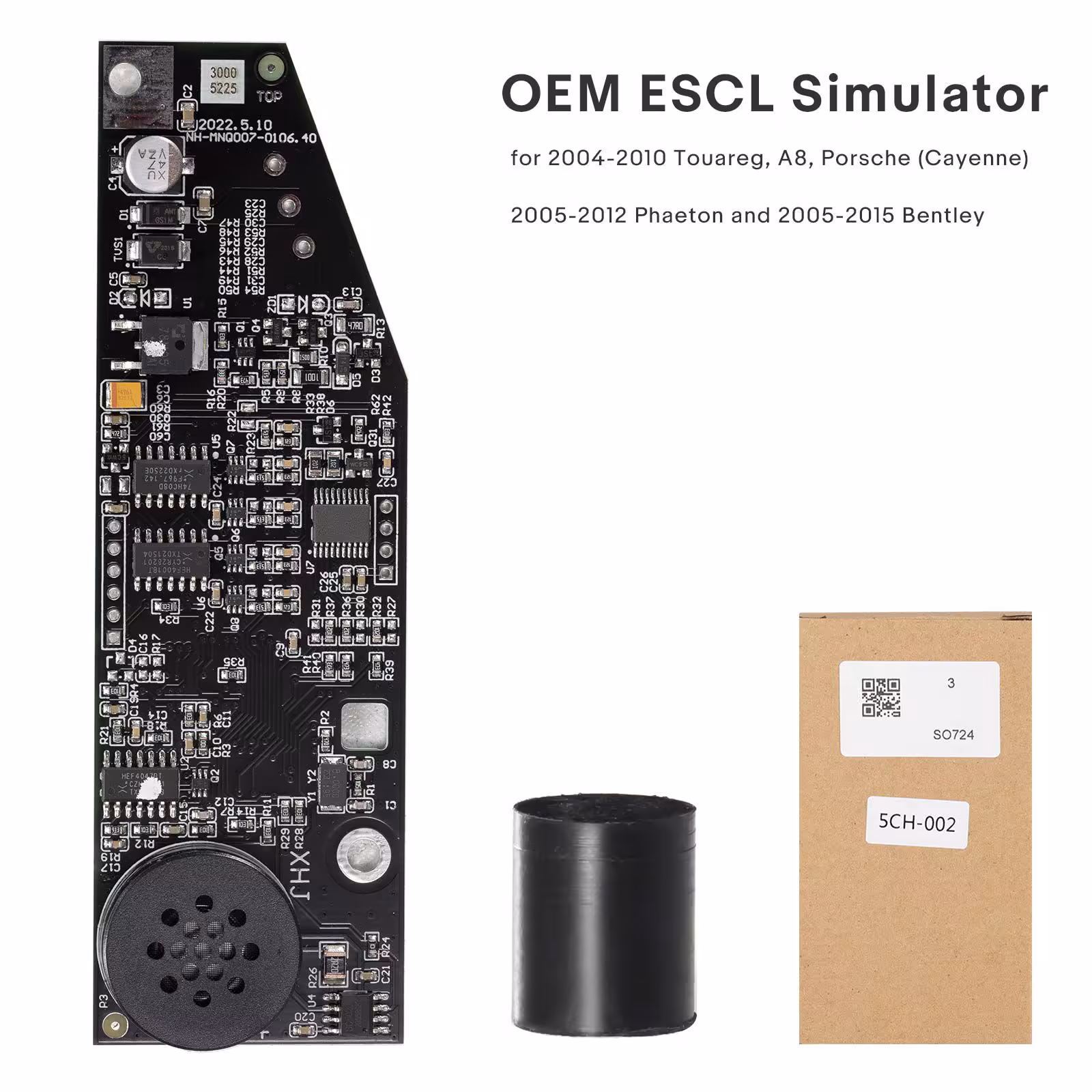 2004-2010 Touareg, A8, Porsche (Cayenne), 2005-2012 Phaeton および 2005-2015 Bentley の OEM ESCL シミュレータ