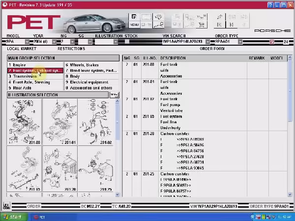 ポルシェの多言語のための2016.04V PET 7.3カタログ391/55 自由出荷