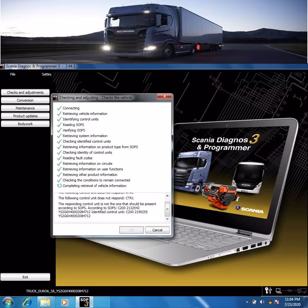 Scania SDP3 2.64.3 の Scania 診断 & プログラミング 3 の VCI 3 の VCI3 の Dongle なしのインストール サービス