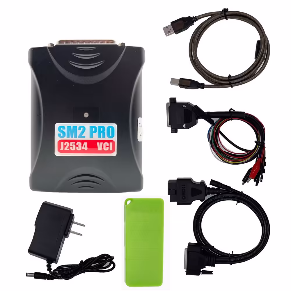 1つのモジュールEEPROMフラッシュベンチOBD ECUのプログラマーSM2の診断ツールでドングル67の新しいSM2のプロJ2534 VCIの更新版