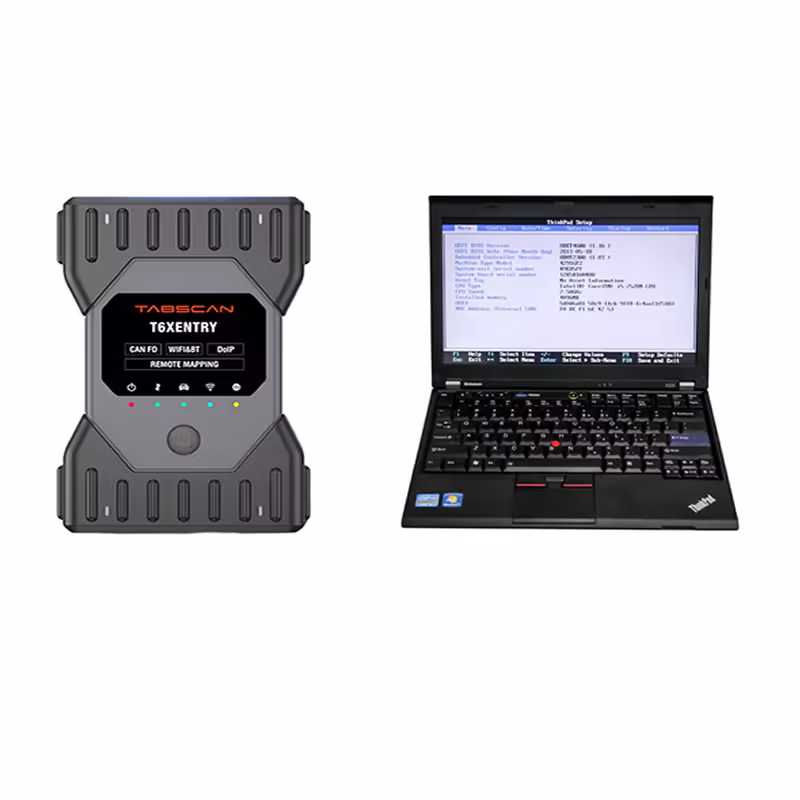 Lenovo X230 ソフトウェアが付いている TabScan T6XENTRY C6 の診断ツールは使用のための準備ができたサポート DoIP J2534 PDU Passthru CANFD を取付けました