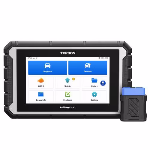 2025 TOPDON ArtiDiag 900 BT AD900BT の双方向診断ツールは ECU コーディング 28 サービス機能 2 年の自由な更新をサポートします