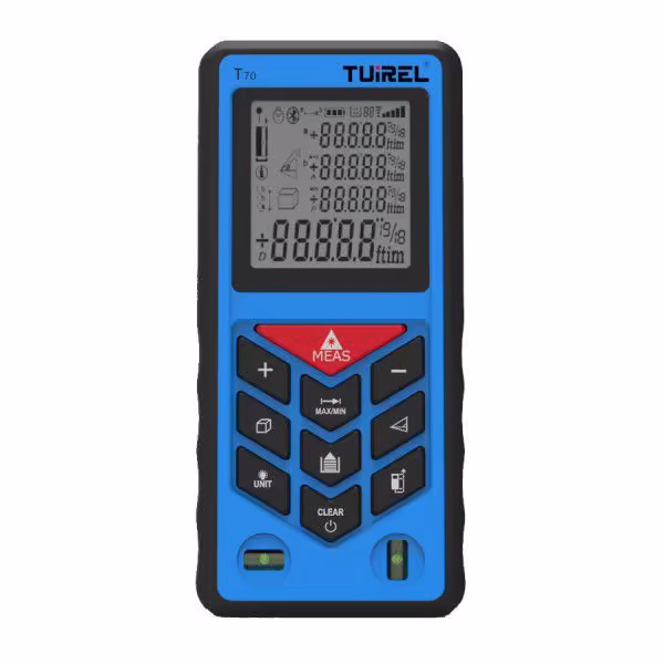 HK/USからのTuirel T70ハンドヘルド70m/229ft/2755inレーザー距離メーター範囲検出器測定器の直径計船