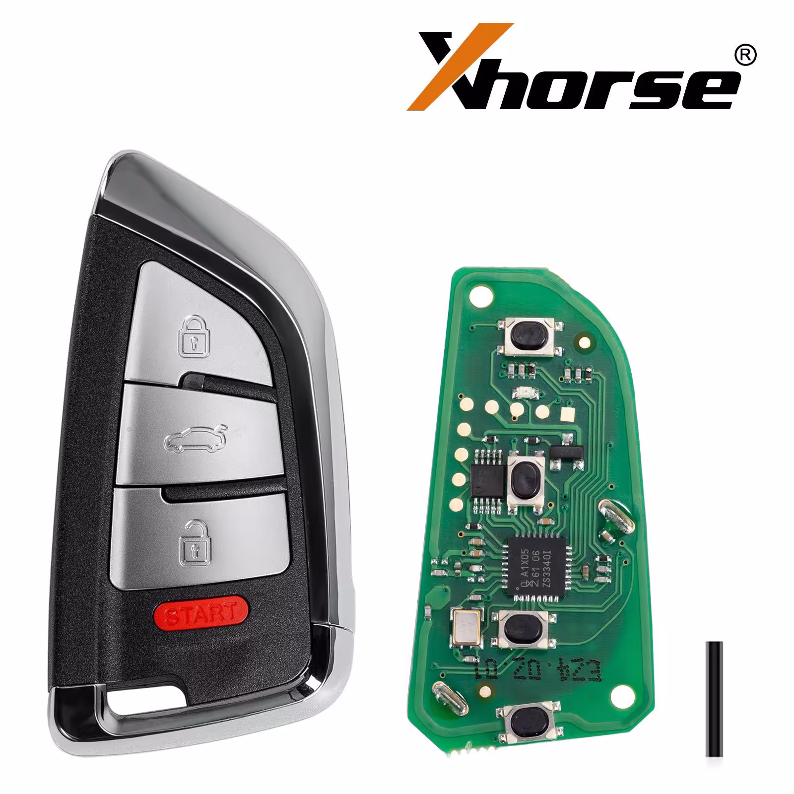 2024年XHORSE XSDFX2EN小型ナイフスタイル4ボタンXSシリーズユニバーサルスマートキー5pcs/lot