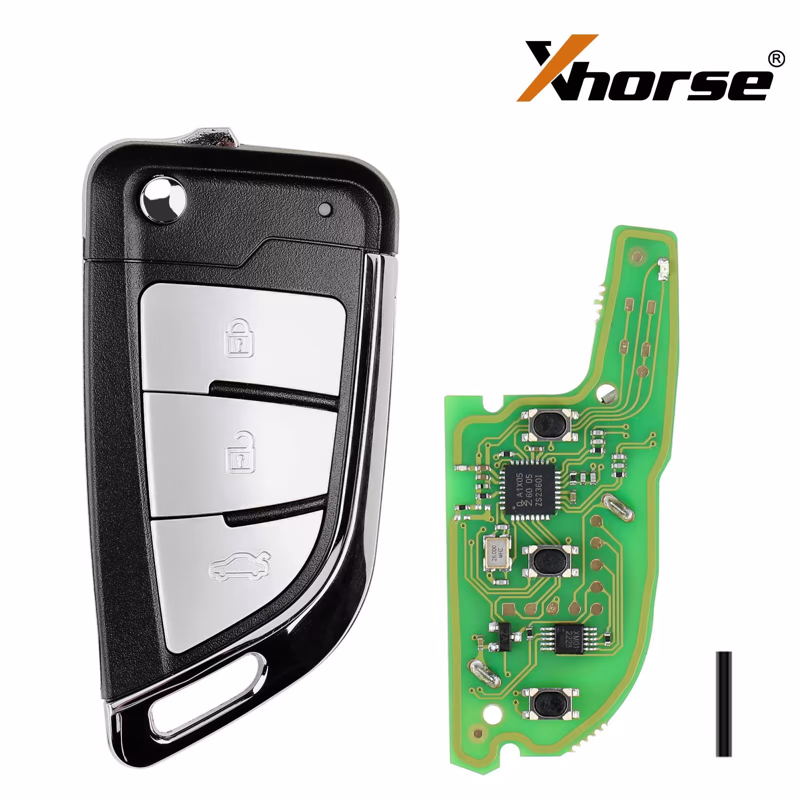 最新のXhorse XSKFF1ENユニバーサルリモートブレードの形の折りたたみキー 5pcs/lot
