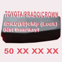 4D(60) Duplicabel Chip 50xxx (Not Smart Key) for Toyota/Prado/Crown 10pcs/lot