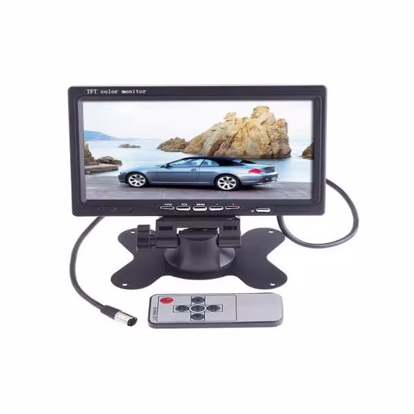 7" TFT LCD色の車の後視ヘッドレストモニターDVD VCR