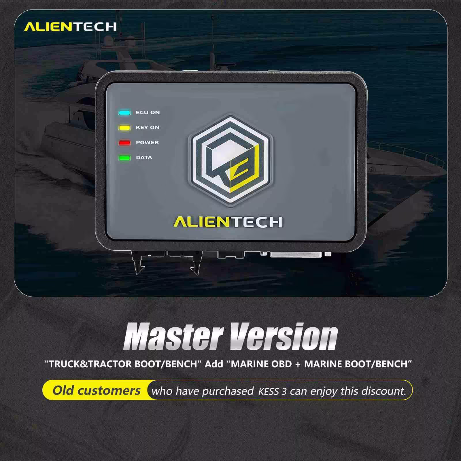 Alientech KESS V3 KESS3のマスターのための海洋OBD + BOOT/BENCHのプロトコルの活性化を追加して下さい
