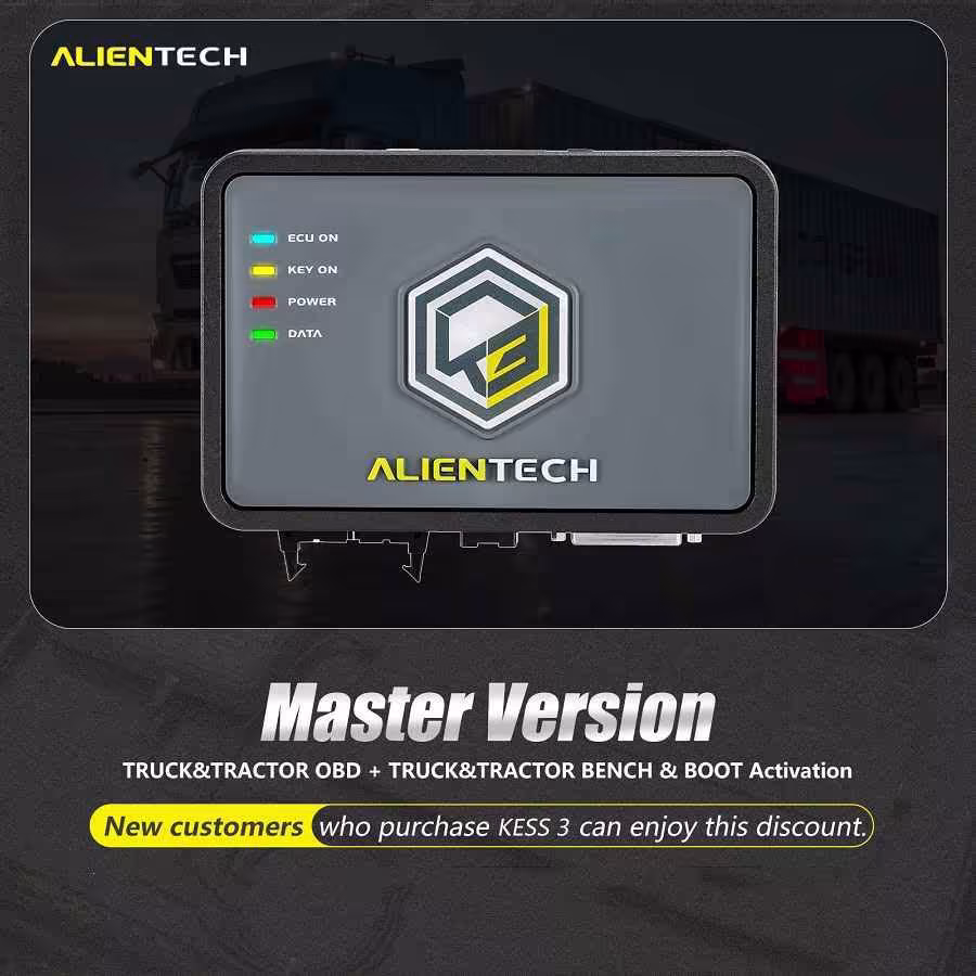 Alientech KESS V3 KESS3 マスターの新しいユーザーのための農業トラックおよびバス OBD + ベンチブートプロトコル活性化