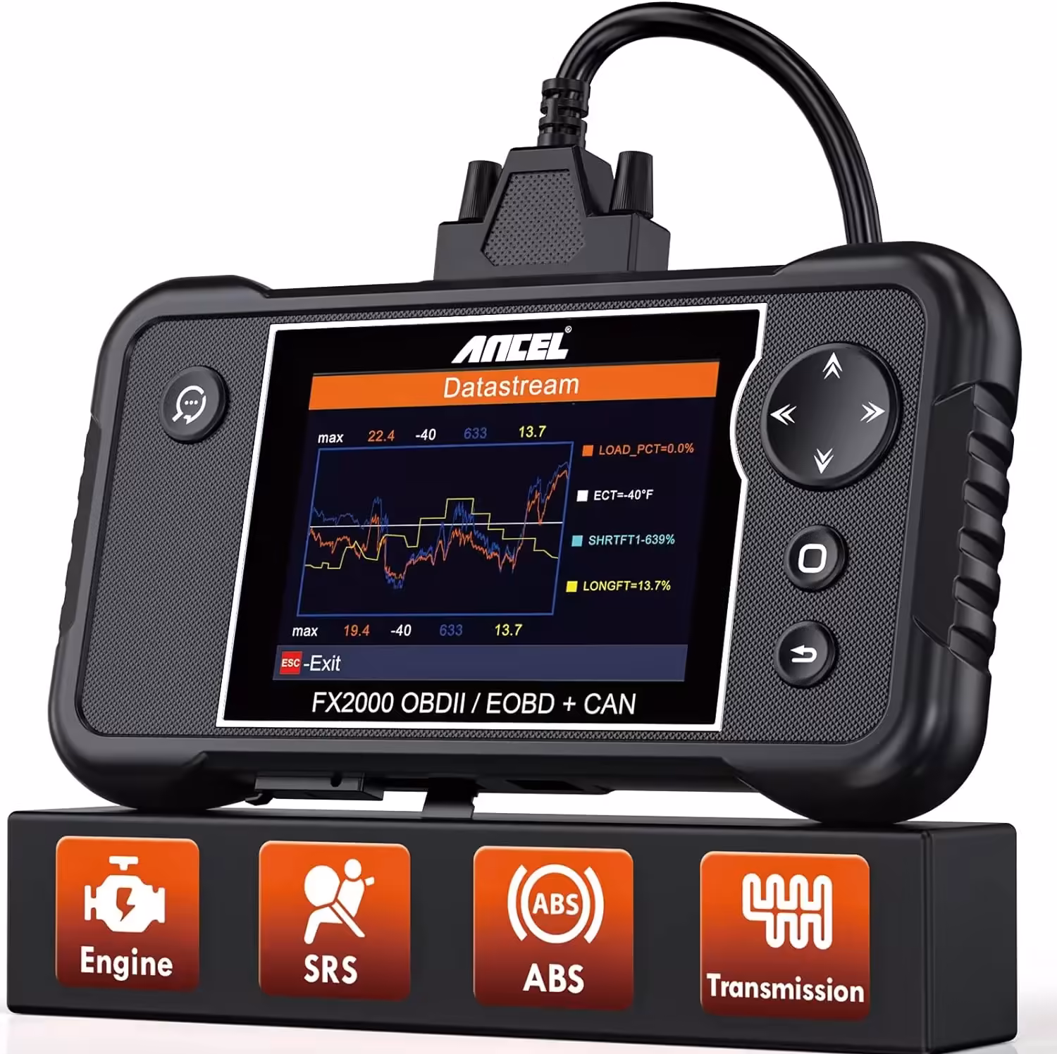 ANCEL FX2000車OBD2の診断ツール自動車OBDスキャナーABS SRSエアバッグエンジンコードリーダーの自由な更新自動車ツール