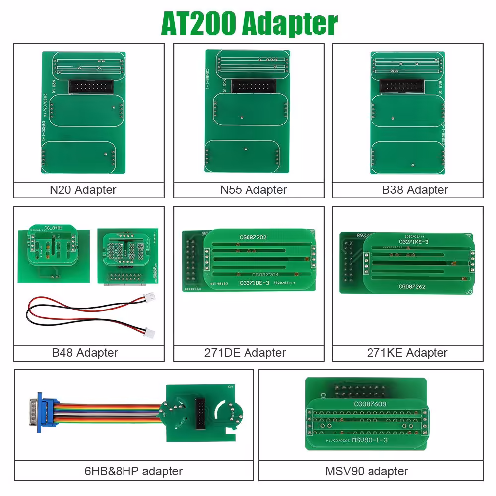 AT200 FC200の新しいアダプターは6HPおよび8HP/MSV90/N55/N20/B48/B58/B38等を含む必要性の解体を設定しません