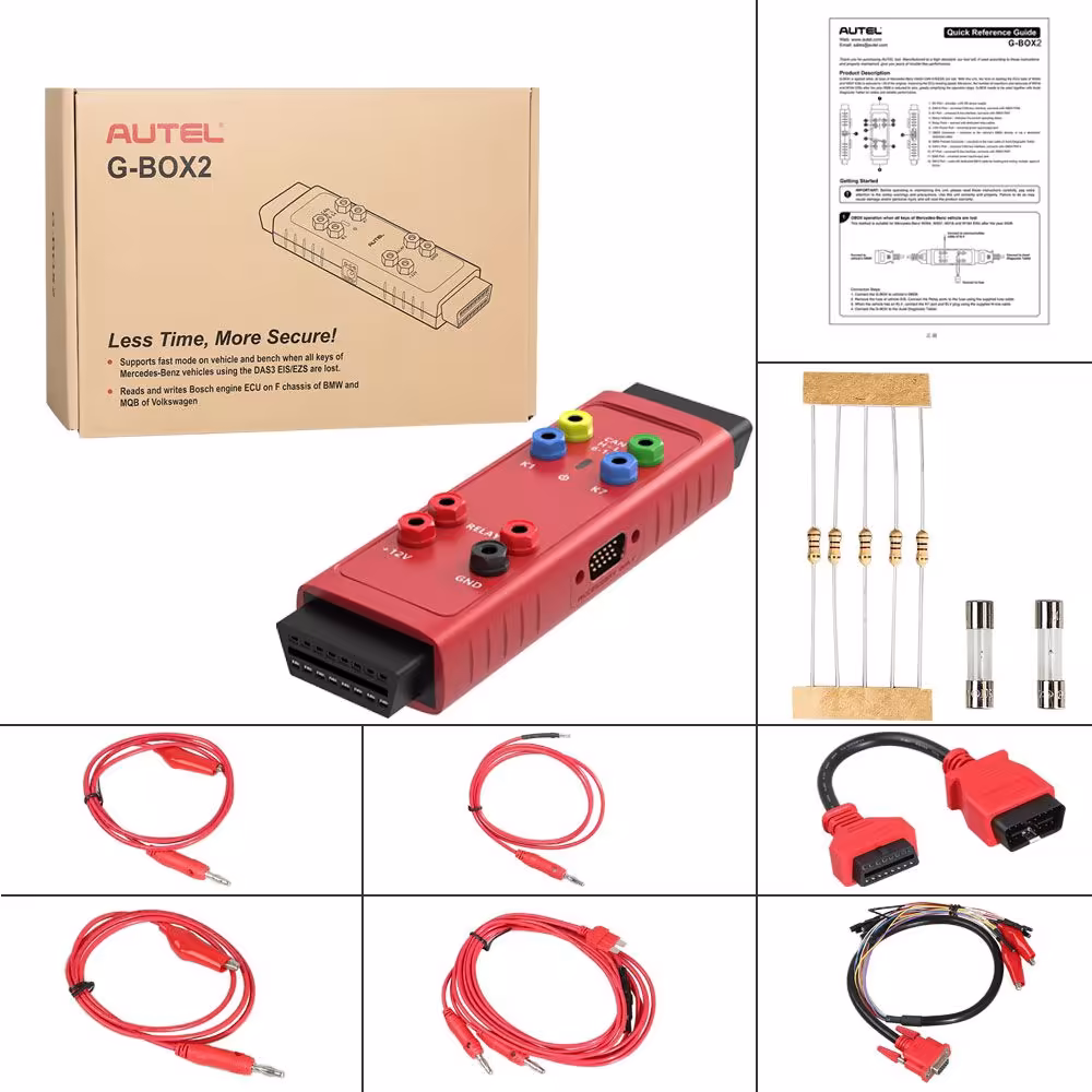 100% Original Autel G-BOX2 Tool for Mercedes Benz All Key Lost Work with Autel MaxiIM IM608/IM508