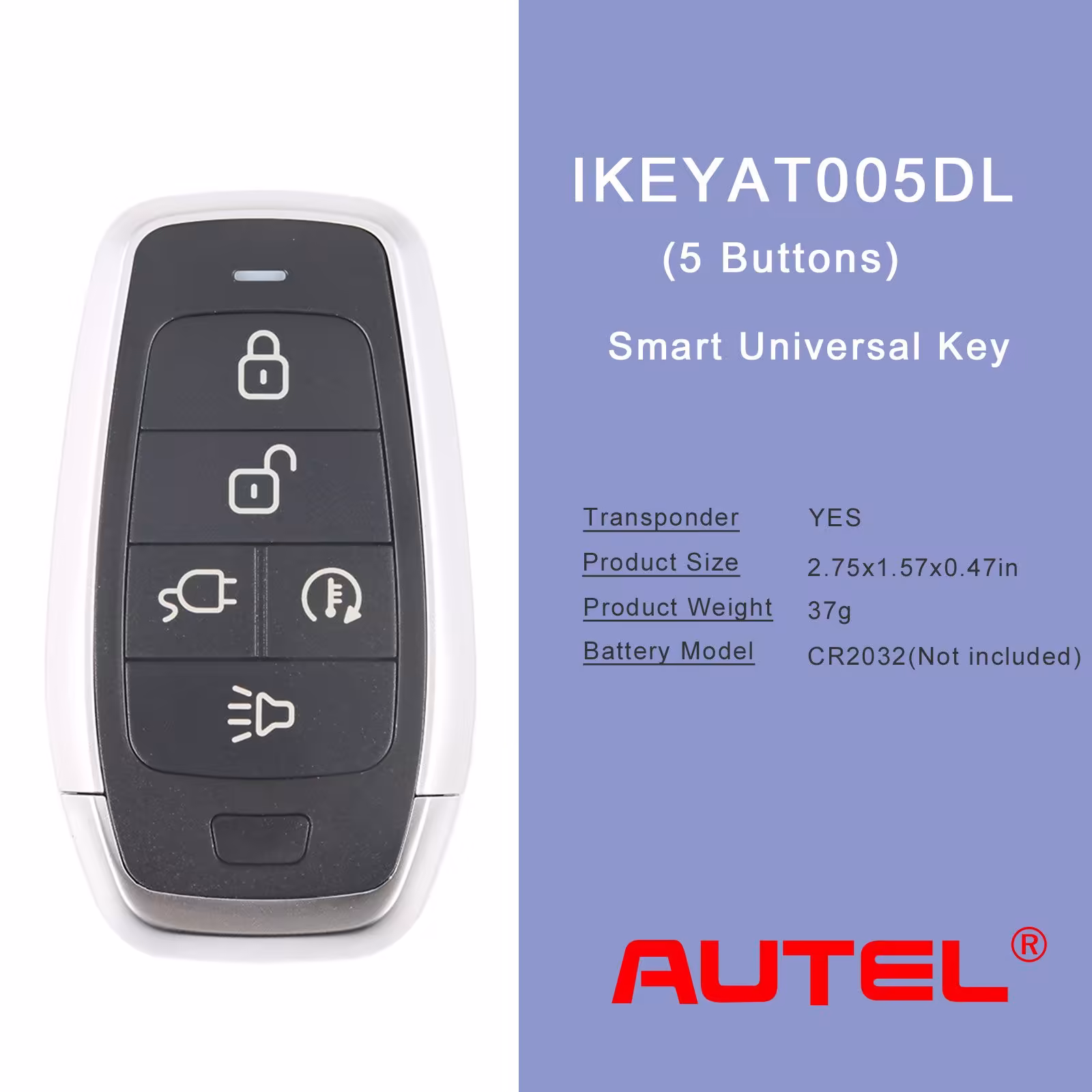 AUTEL IKEYAT005DL 5 Buttons Independent Universal Smart Key 5pcs/lot
