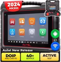 2025 Autel MaxiCOM MK900 Scanner CAN-FD & DoIP FCA & Renault SGW Access 40+ Service New Ver. of MK808BT PRO, MK808S, MK808Z