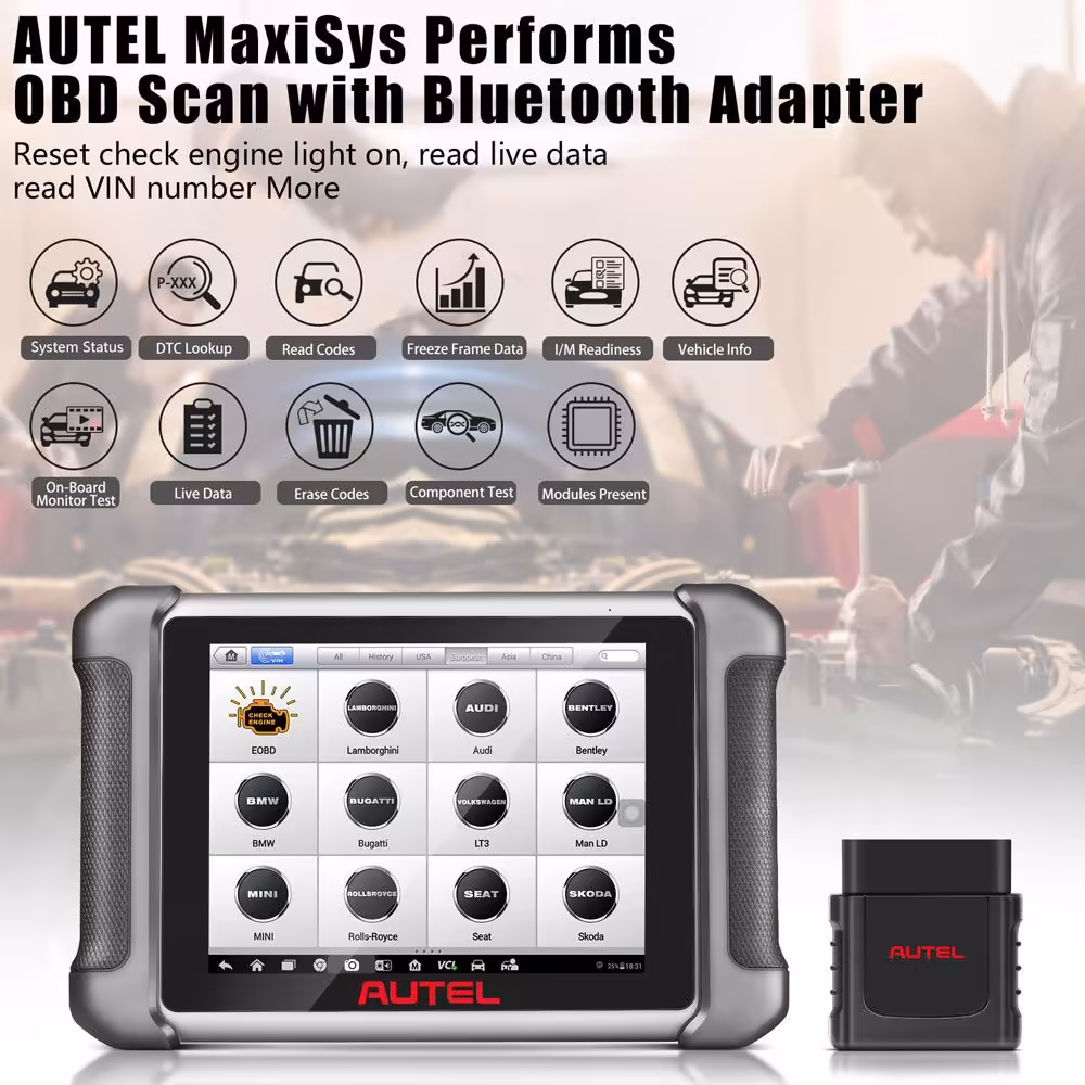  Original Autel MaxiVCI Mini VCI Mini Bluetooth Diagnostic Interface for MK808BT MK808TS MX808TS MP808TS TS608 MS906S