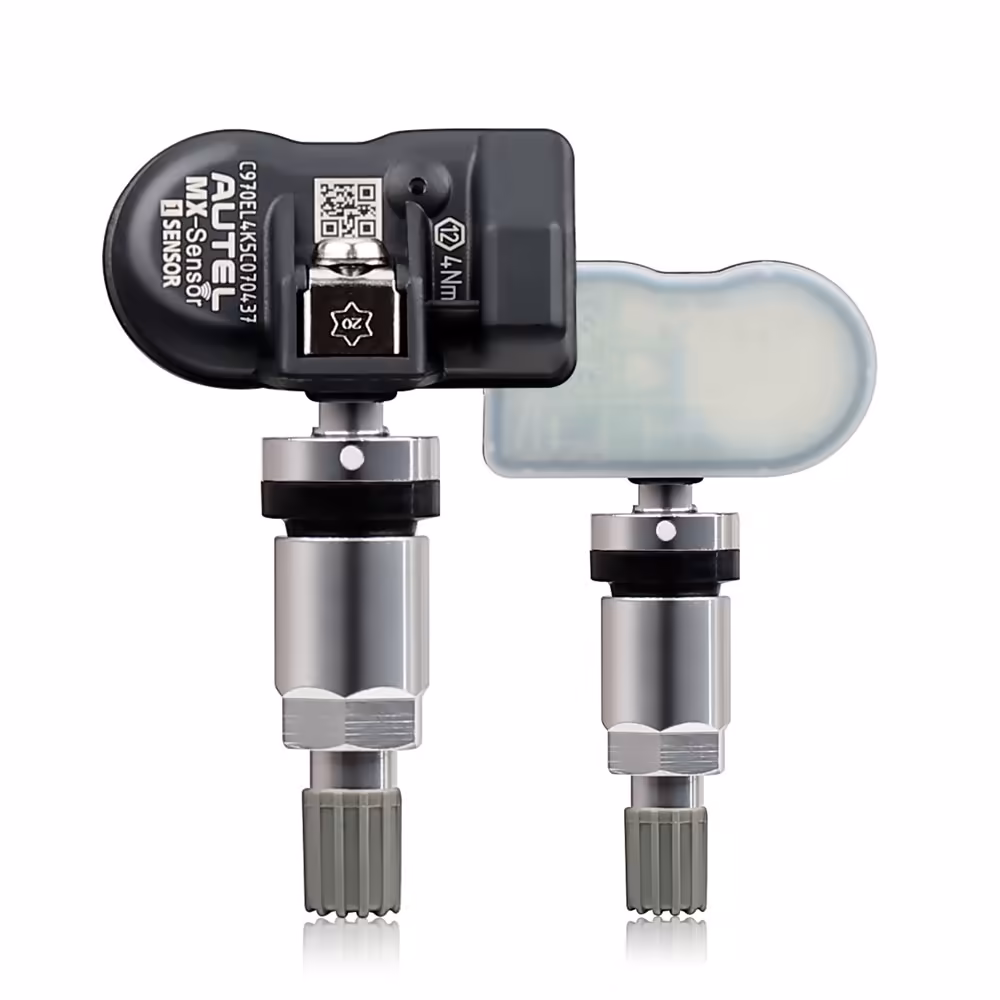 4pcs Autel MX センサー 315MHz+433MHz 2 in 1 普遍的なプログラム可能な TPMS センサー 金属/ゴム