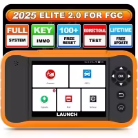 LAUNCH X431 Creader Elite 2.0 For FGC Car Diagnostic Tool Full Systems ECU Coding Bi-directional Control 31+ Service OBD2 Scan