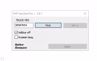 DAF DAVIE Configurator DEVIK for SCR/AdBlue Removal, Power Increase, Language Programming Works with DAF VCI Lite
