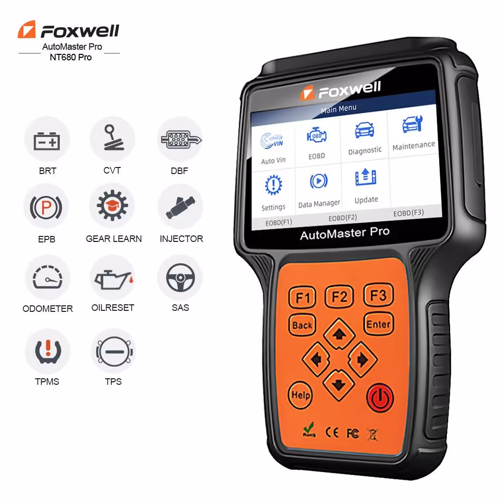 Foxwell NT680 Plus All System All Makes Scanner with Special Functions Updated Version of NT644 Pro
