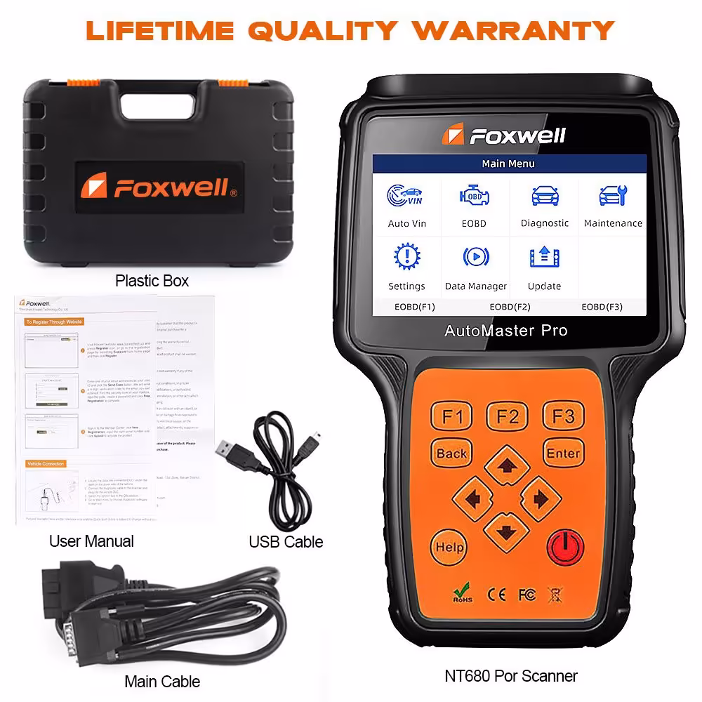 Foxwell NT680 Plus All System All Makes Scanner with Special Functions Updated Version of NT644 Pro