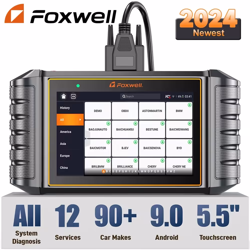 Foxwell NT726 OBD2のスキャナーすべてのシステムのオイルEPB 12はD.PF電池の登録コードの読者OBD 2の車の診断ツールをリセットします