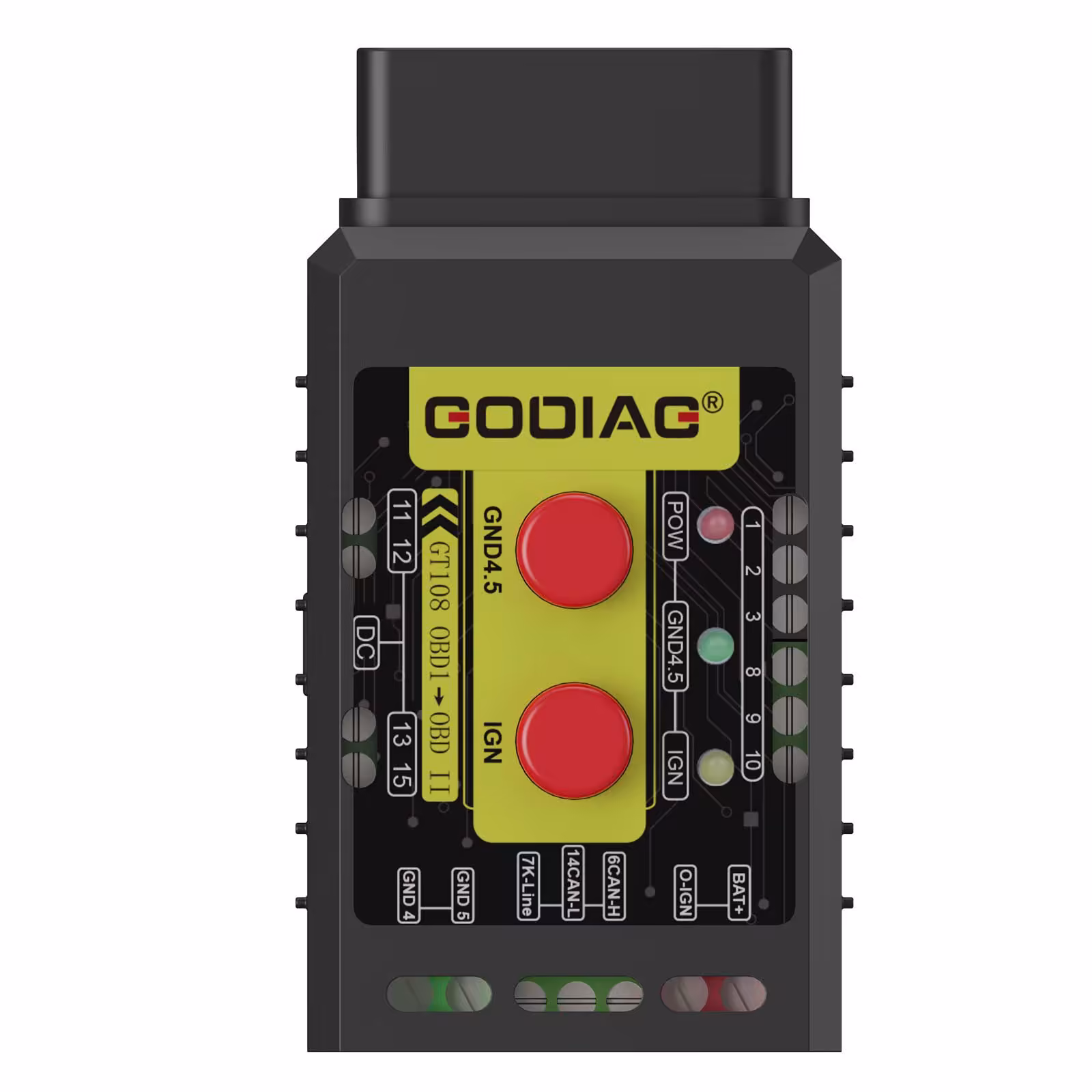車、SUV、トラック、トラクター、鉱山車、発電機、ボート、オートバイのためのGodiag GT108の超OBDI-OBDIIの普遍的な変換アダプター
