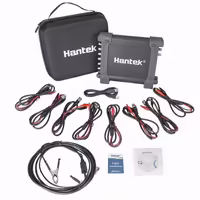 Hantek 1008c Automotive Oscilloscope/DAQ/Programmable Generator Handheld 8 Channels USB Oscilloscopes with Auto Ignition Probe