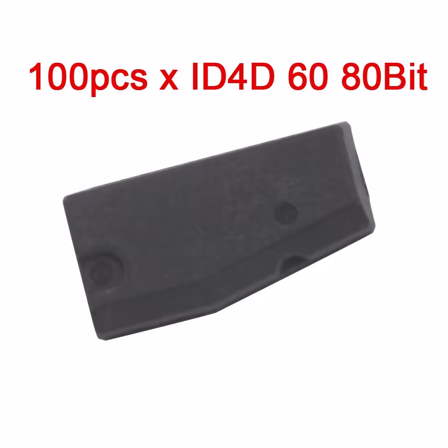 100pcs ID4D 60トランスポンダー破片80ビット空白