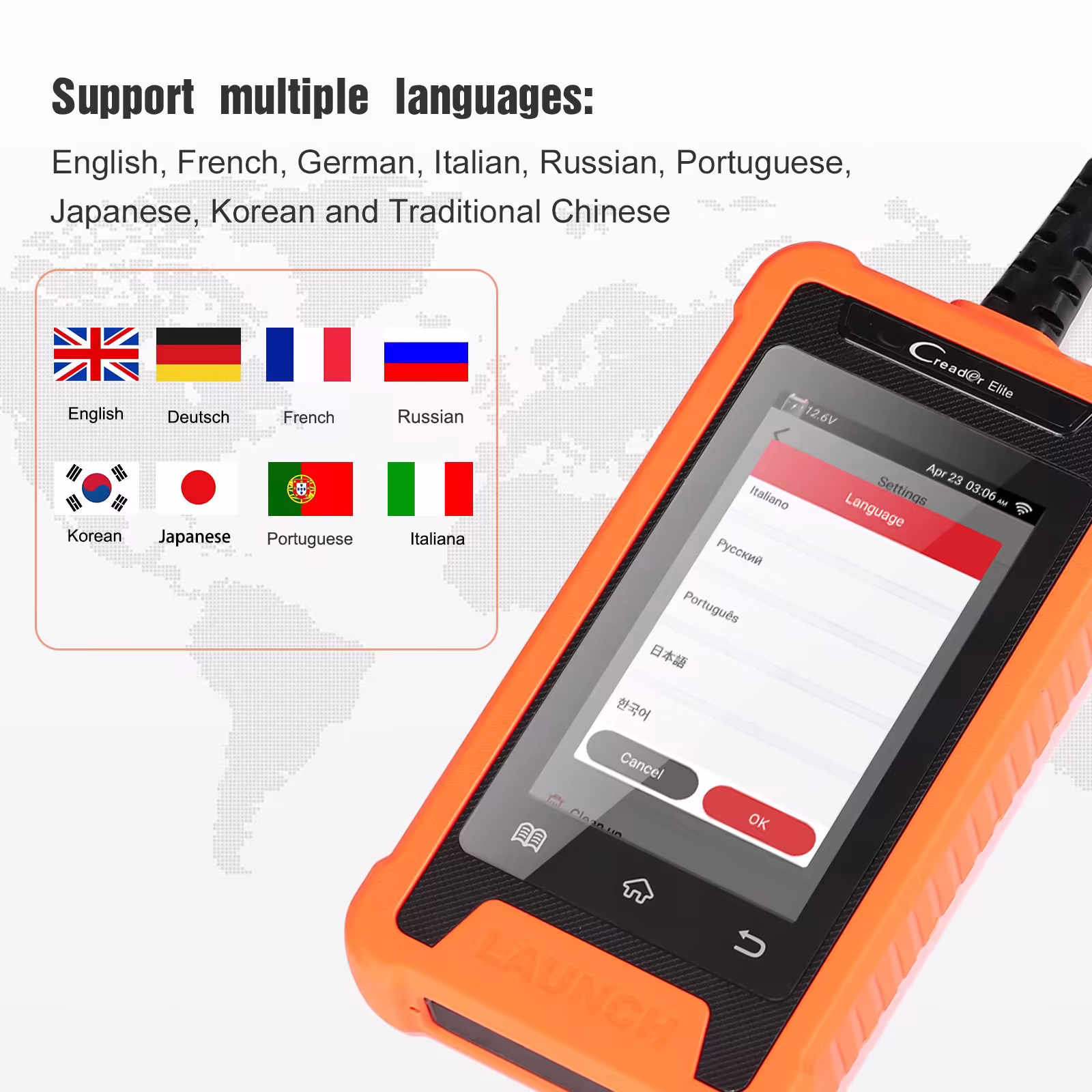 Newest Launch Creader Elite For BENZ Full-system Diagnosis Tool OBDII Scanner