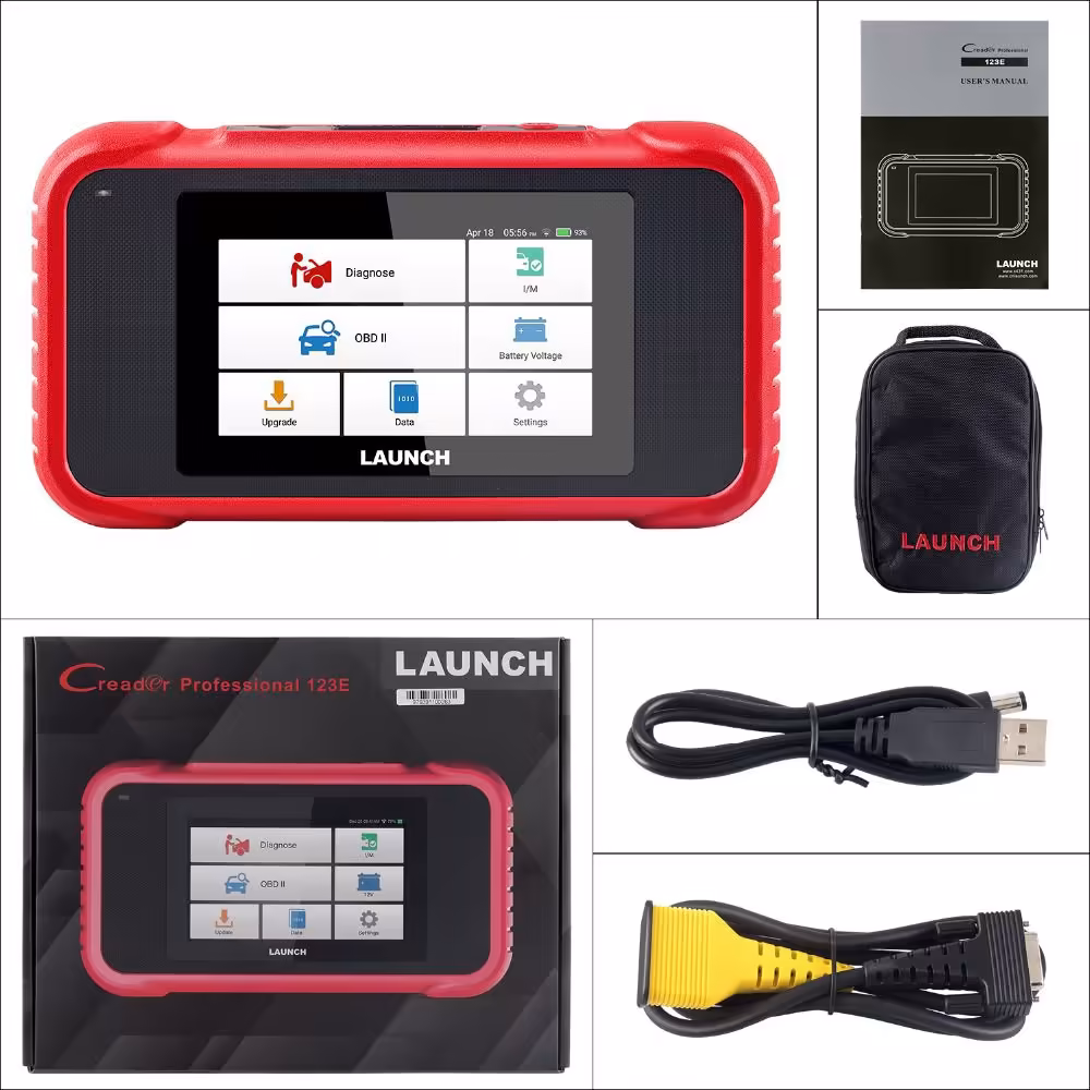 LAUNCH X431 CRP123i/CRP123E OBD2 Code Reader for Engine ABS Airbag SRS Transmission OBD Diagnostic Tool Free Update Online Lifetime