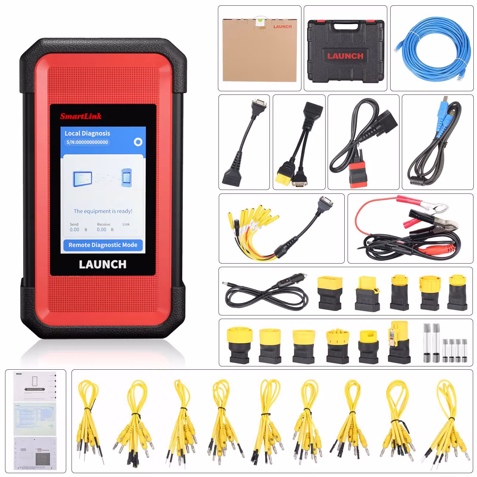 Launch X431 V+5.0 PRO3 10.1inch Tablet with X-431 SmartLink C 2.0 Heavy-duty Truck Module for Commercial Vehicles/ Passenger/ New Energy Car