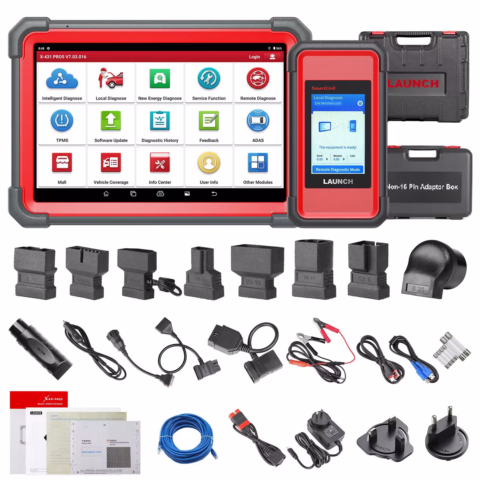 2023 Newest Launch X431 PRO5 PRO 5 Car Diagnostic Tool Full System Intelligent Scanner Support Online Programming for Mercedes and BMW