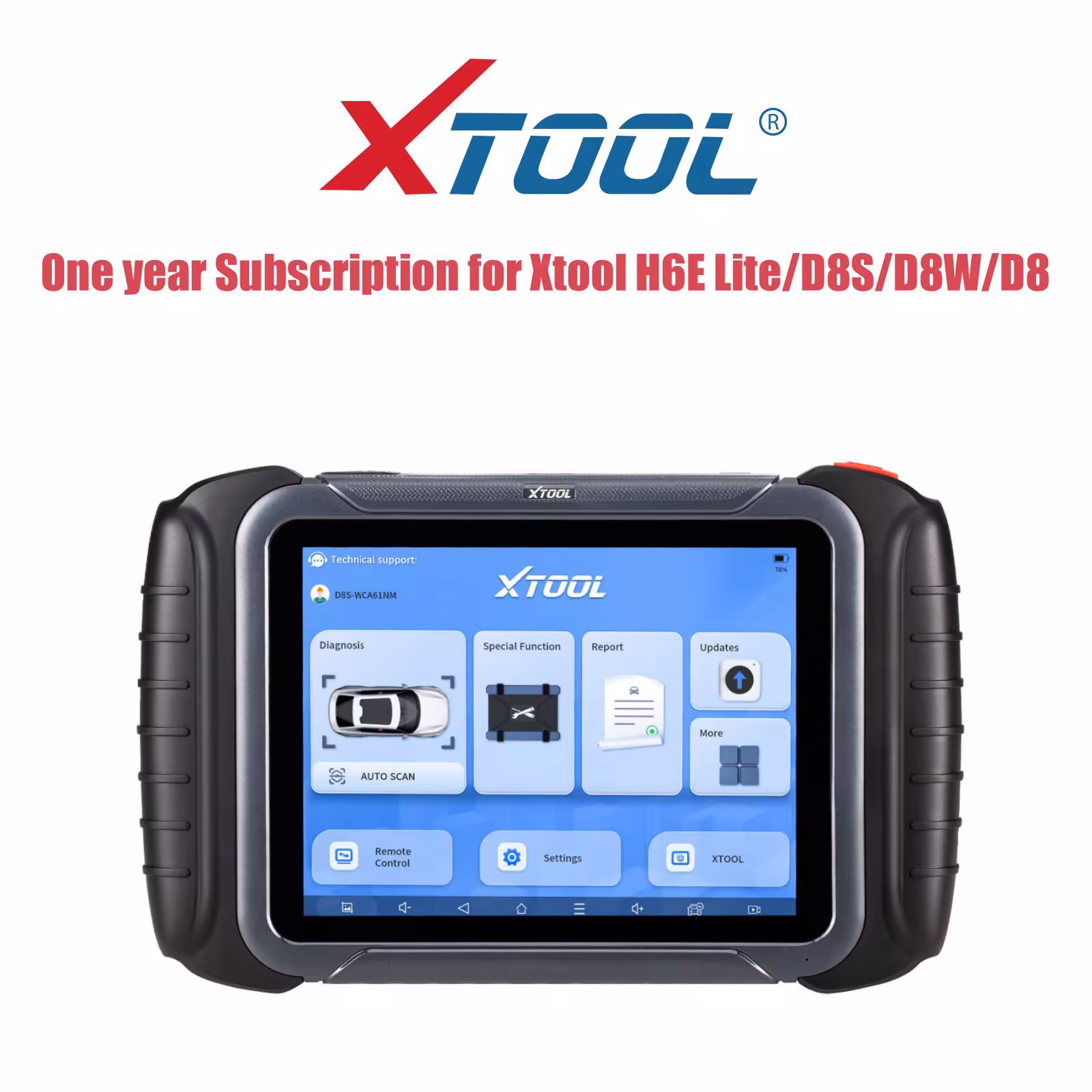 XTOOL H6E Lite /D8S/D8W/D8のための1年の更新サービス