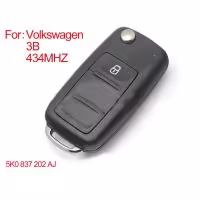 Smart Remote Key 3 Buttons 433MHZ Type: 5K0 837202 AJ for VW New Bora SagitarTouran