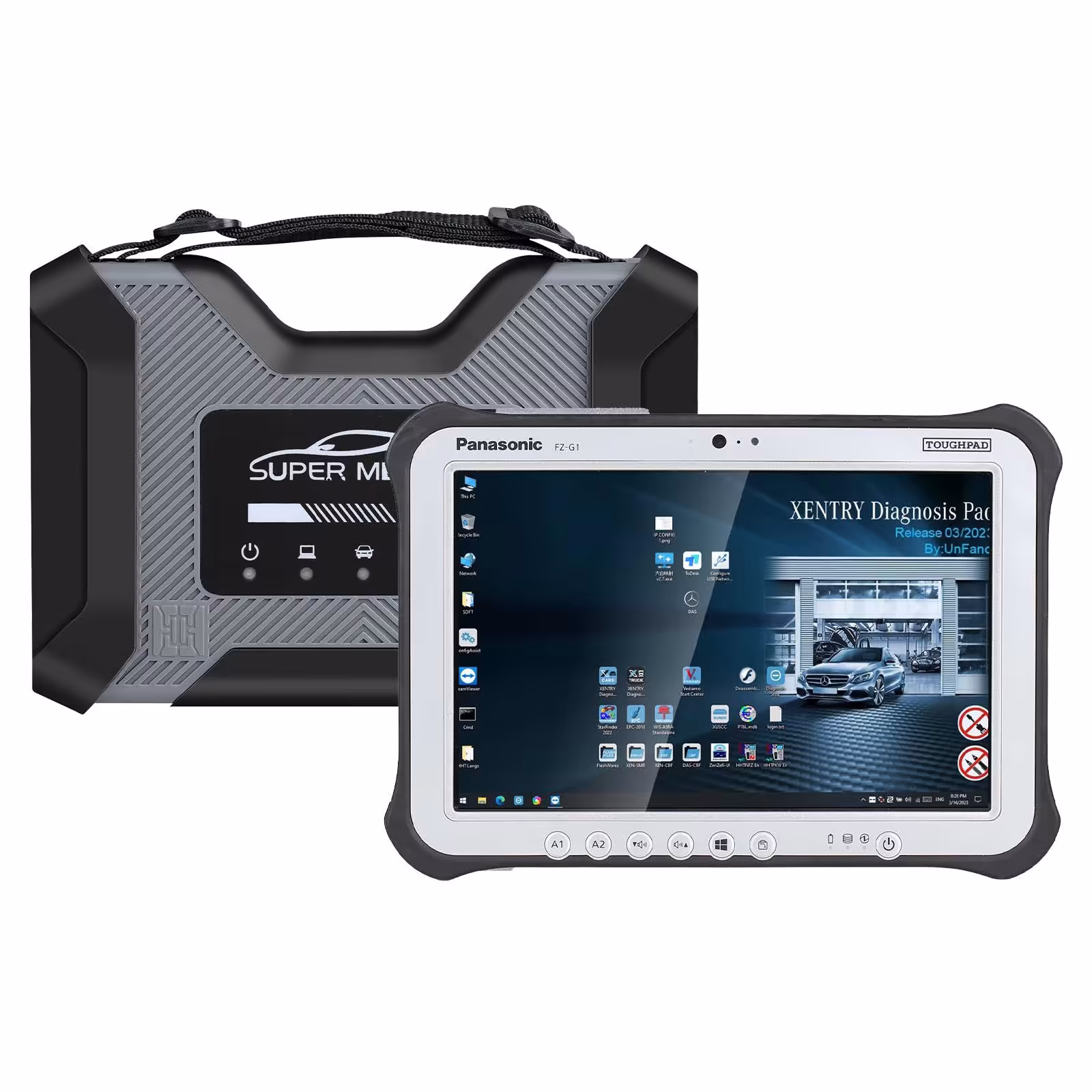 スーパー MB プロ M6+ フルバージョン BENZ & BMW 2 in 1 ソフトウェア プラス パナソニック FZ-G1 I5 タブレット 使用用意