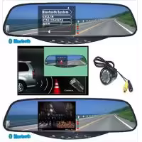 3.5"TFT Bluetooth Handsfree Kits--Bluetooth Stereo Handsfree Rearview Mirror NEW