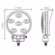 18W 12V 24V Floodlight LED Work Light OffRoad Jeep Boat Truck IP67