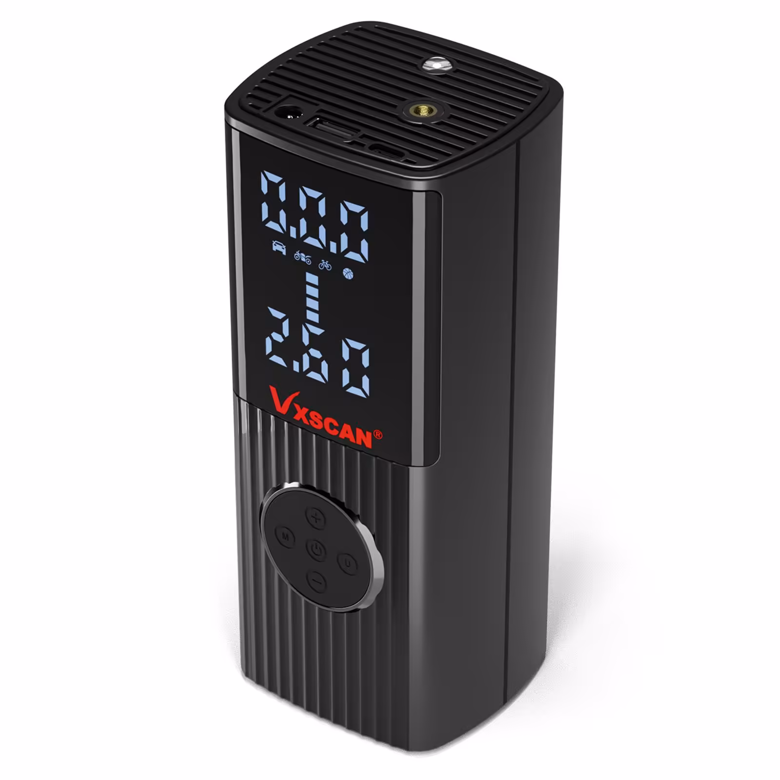 Tire Inflator Portable Air Compressor,Wireless Inflatable Pump, Air Pump Suitable for Car Bike Ball Cigarette Lighter and Power Supply 2-1