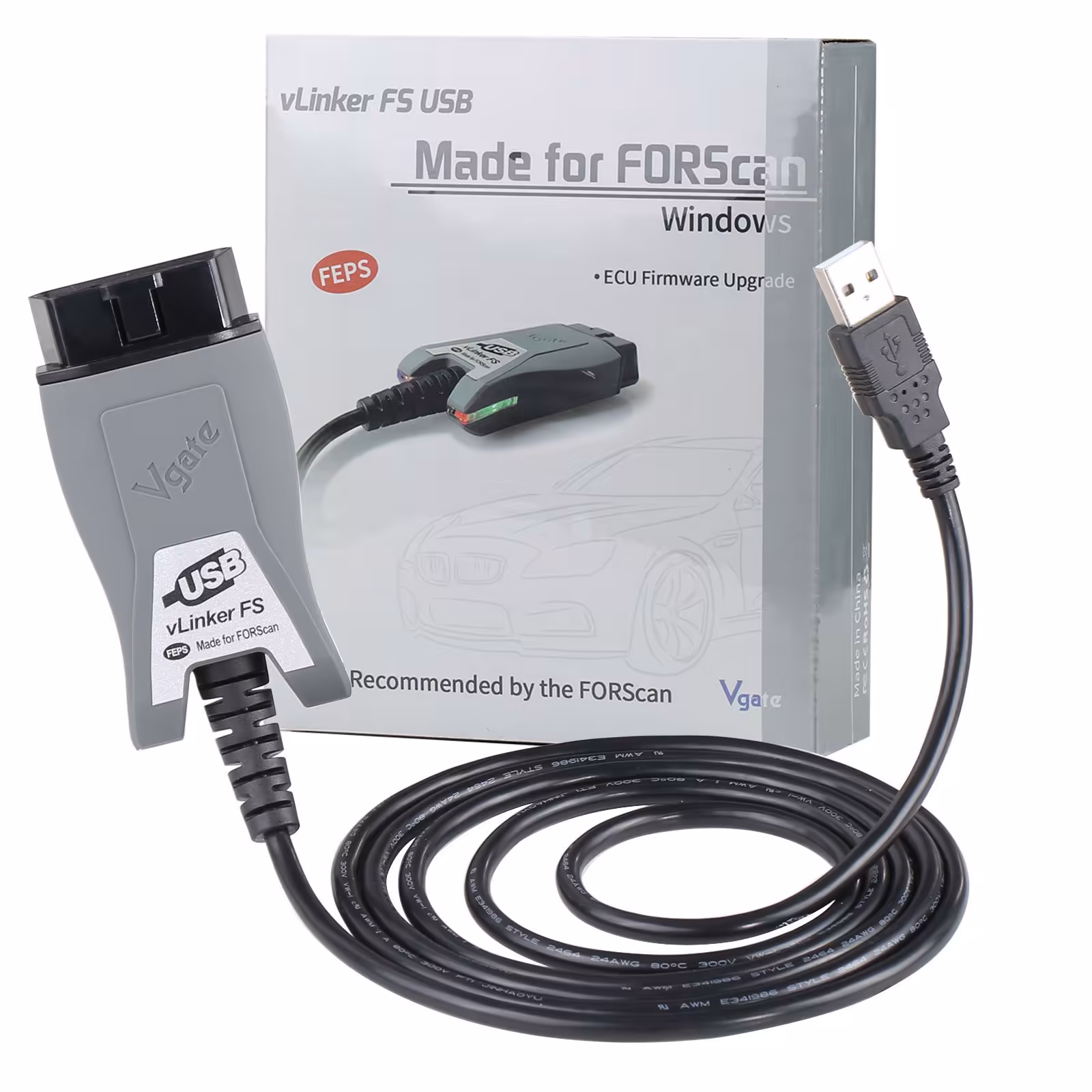 フォード FORScan HS/MS-CAN ELM 327 OBD 2 OBD2 の車の診断スキャナー インターフェイスのツール OBDII の Mazda のための Vgate vLinker FS ELM327